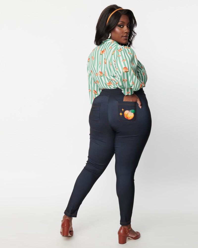 Peach 2024 cigarette trousers